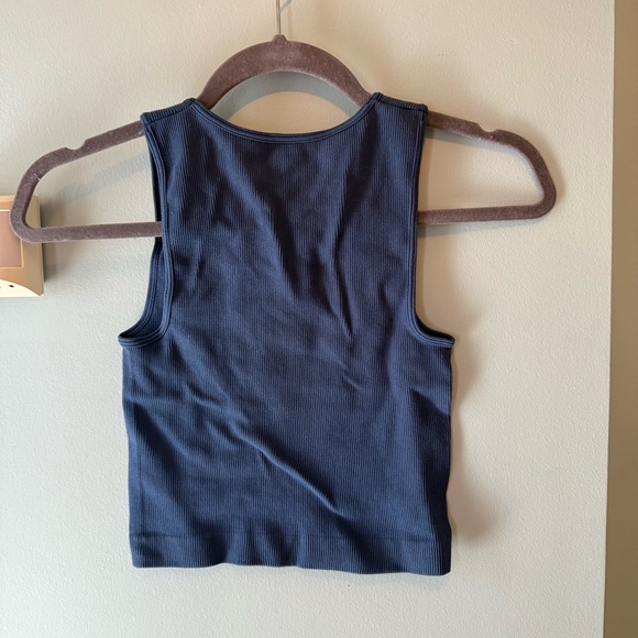 South Moon Under Blue Cropped Tank - Picture 2 of 3